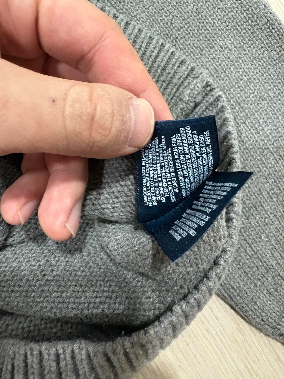 폴로 랄프로렌 그레이 니트집업 빅포니 상품이미지6