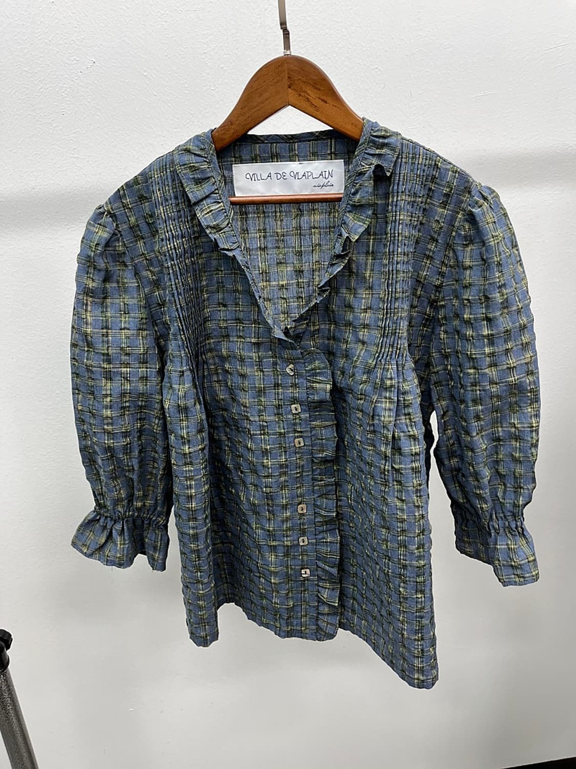 여) 비아플레인 프릴 블라우스  상품이미지3