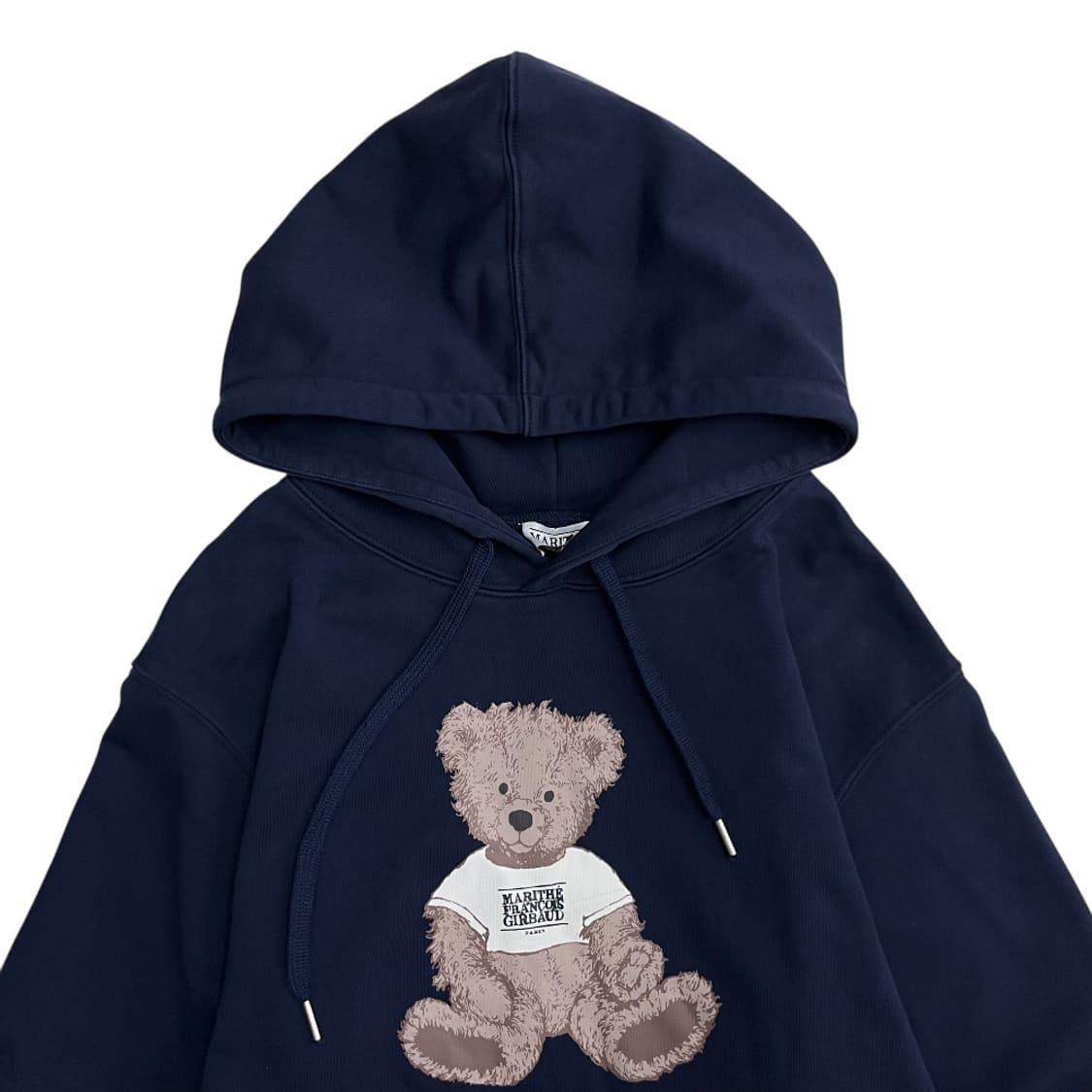 마리떼 프랑소와 저버 곰돌이 프린팅 네이비 후드 M 상품이미지4