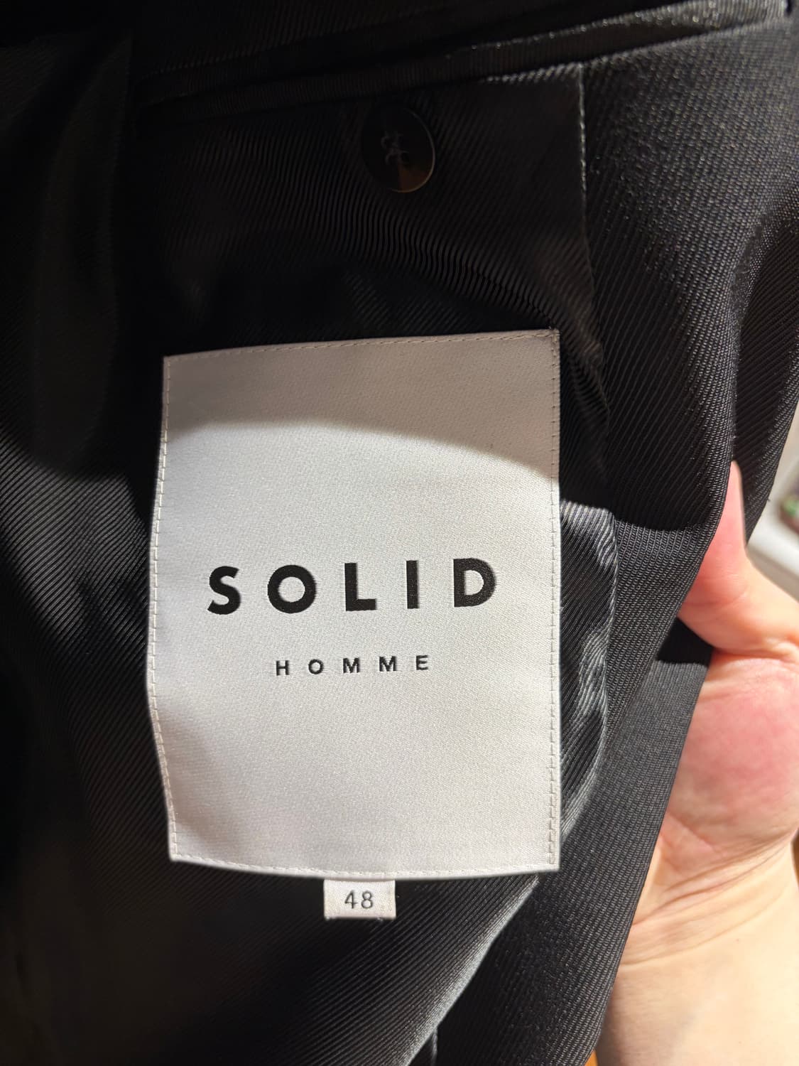 솔리드옴므 블랙 대디핏 블레이져 자켓 (마지막 가격) 상품이미지2