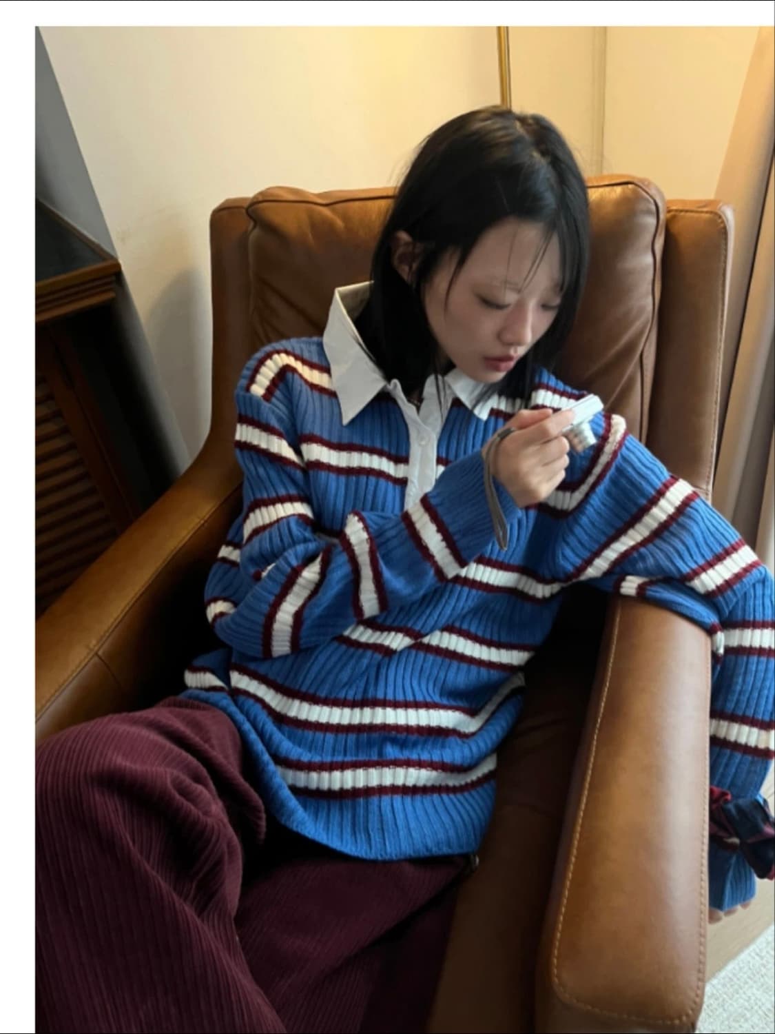 김아홉 preppy ST 카라 knit 상품이미지1