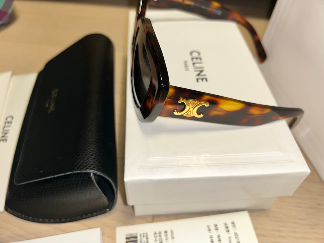 셀린느 트리옹프 04 선글라스 - 아세테이트 다크 하바나 상품이미지4