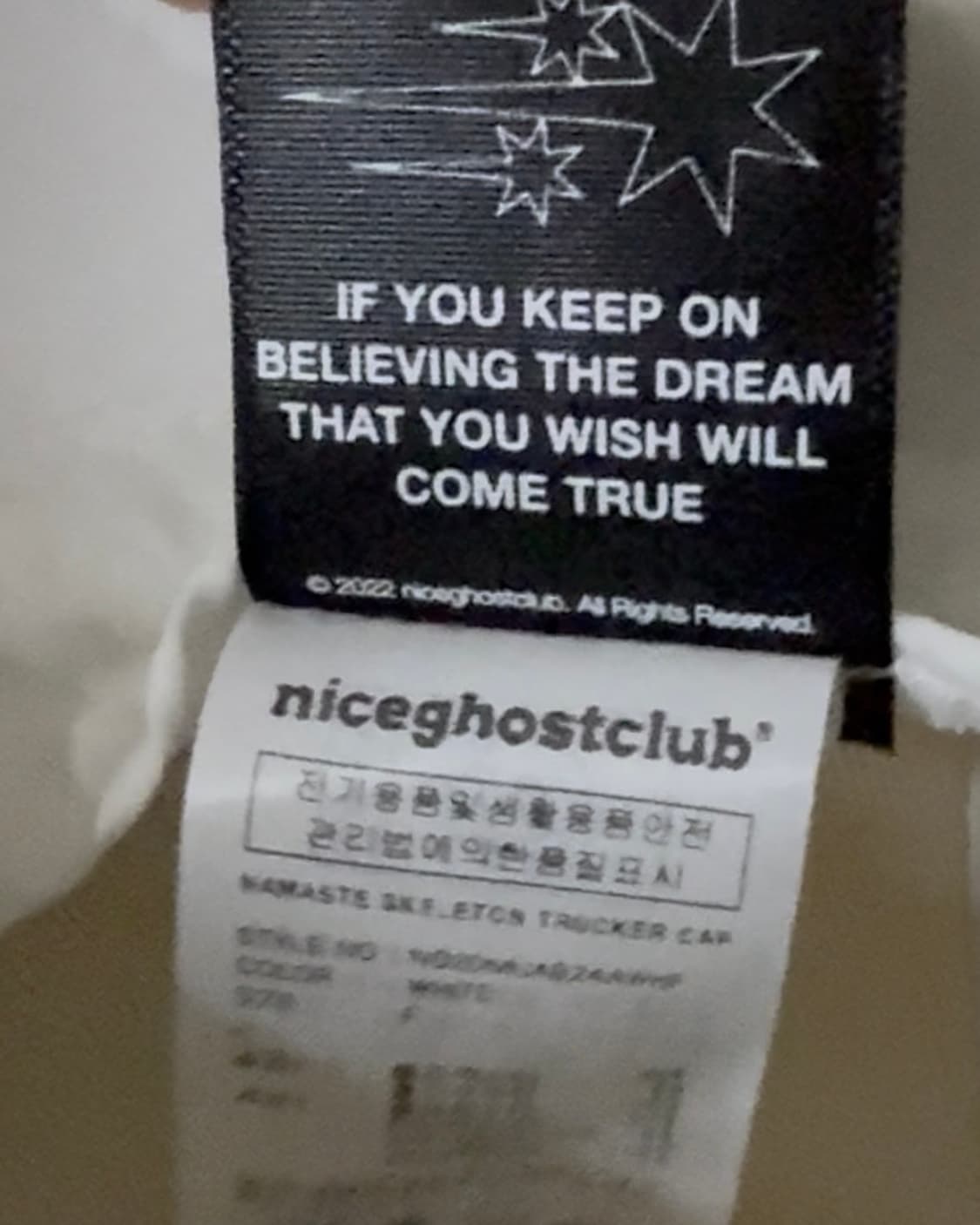 나이스고스트클럽 NAMASTE SKELETON TRUCKER CAP 상품이미지4