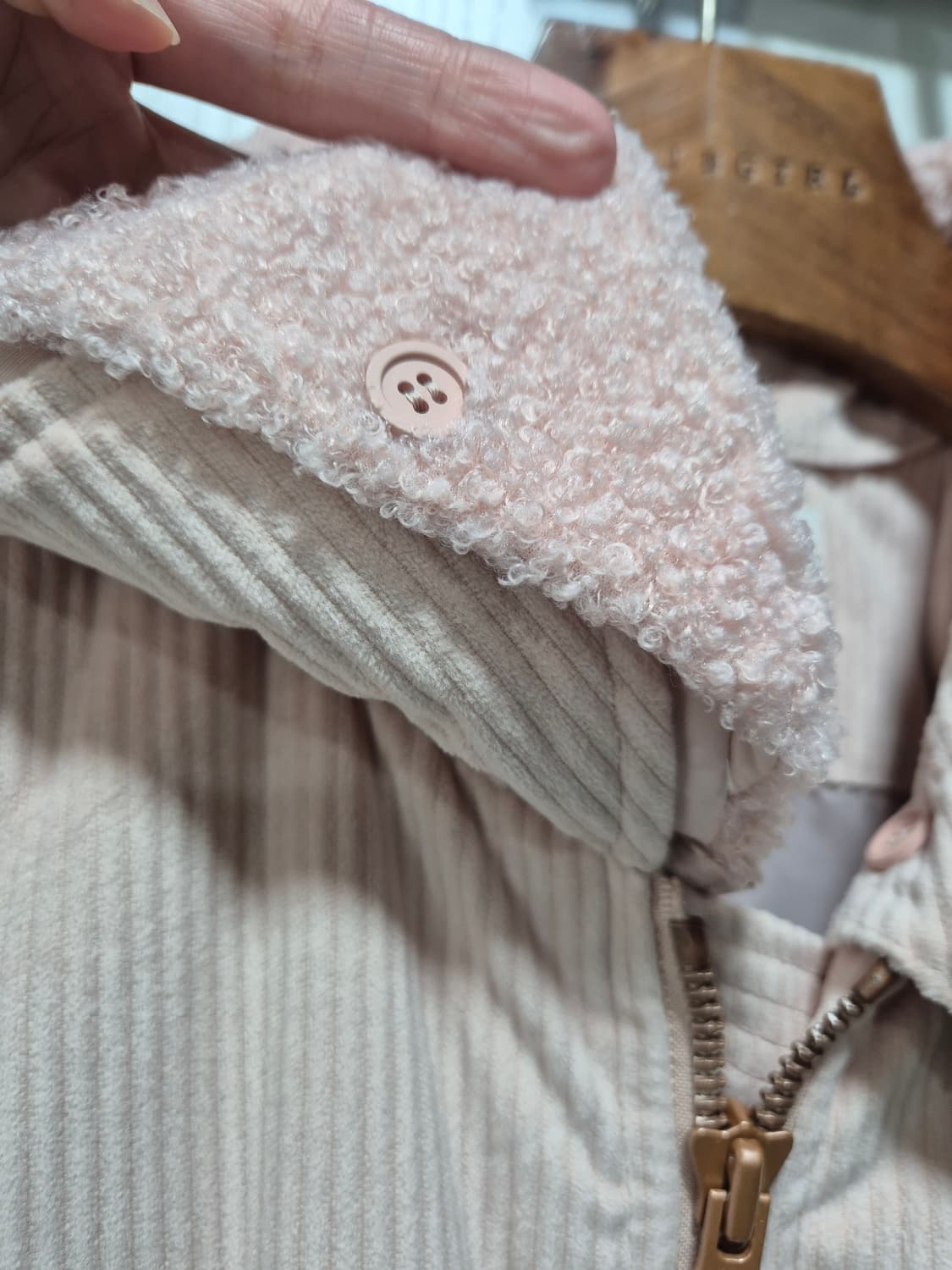 빈티지 OOTT. 핑크 코듀로이 점퍼 상품이미지3