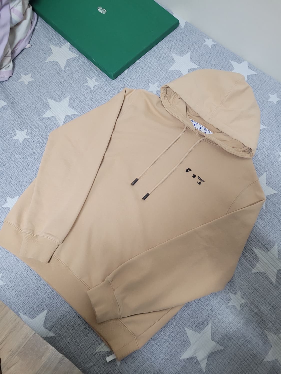 Off-White 오프화이트 베이지 후드티 상품이미지1