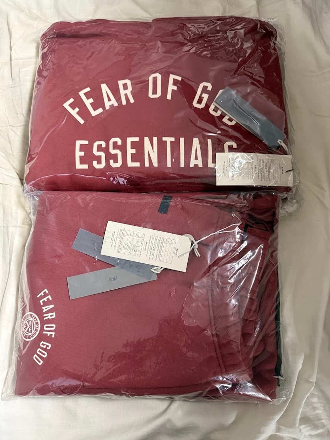 피어오브갓 에센셜 스웻셋업 크림슨 컬러 상품이미지2