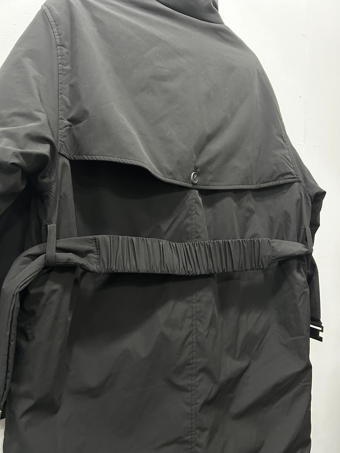 베라왕 VW 구스다운 벨티드 롱 패딩코트 66 블랙 상품이미지3