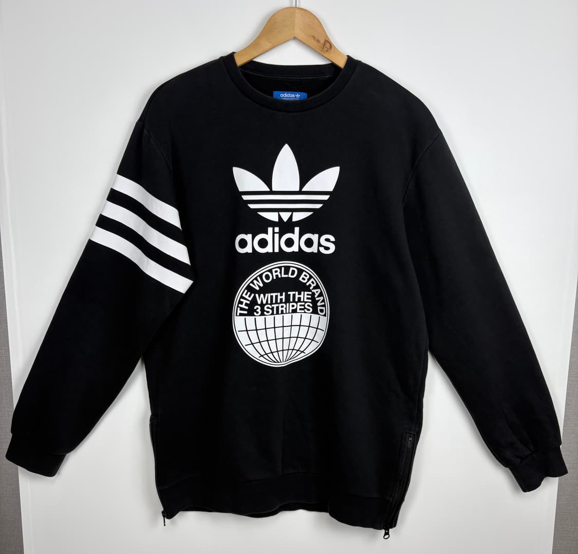 아디다스 빅로고 프린팅 맨투맨 (기모) 상품이미지1