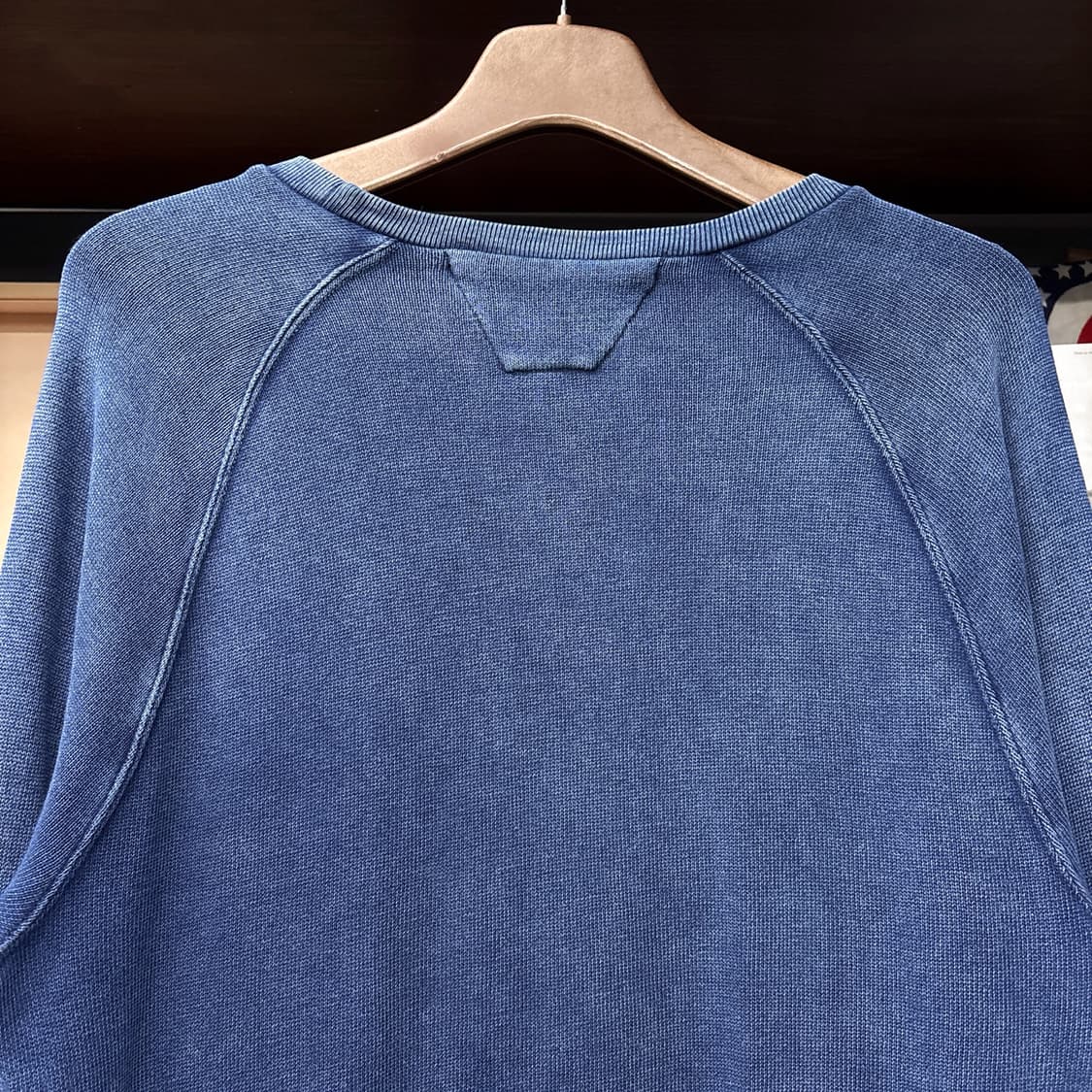 데님 앤 서플라이 에센셜 인디고블루 래글런 롱슬리브 티셔츠 N1220 상품이미지5