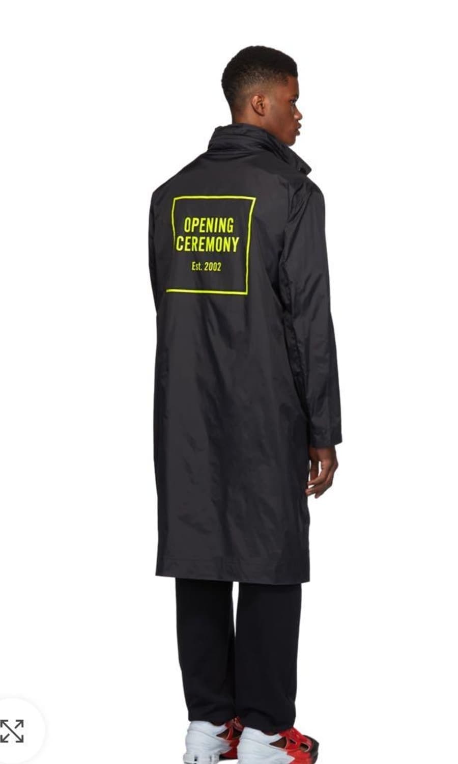 오프닝세레모니 nylon box logo trench coat/L 상품이미지1