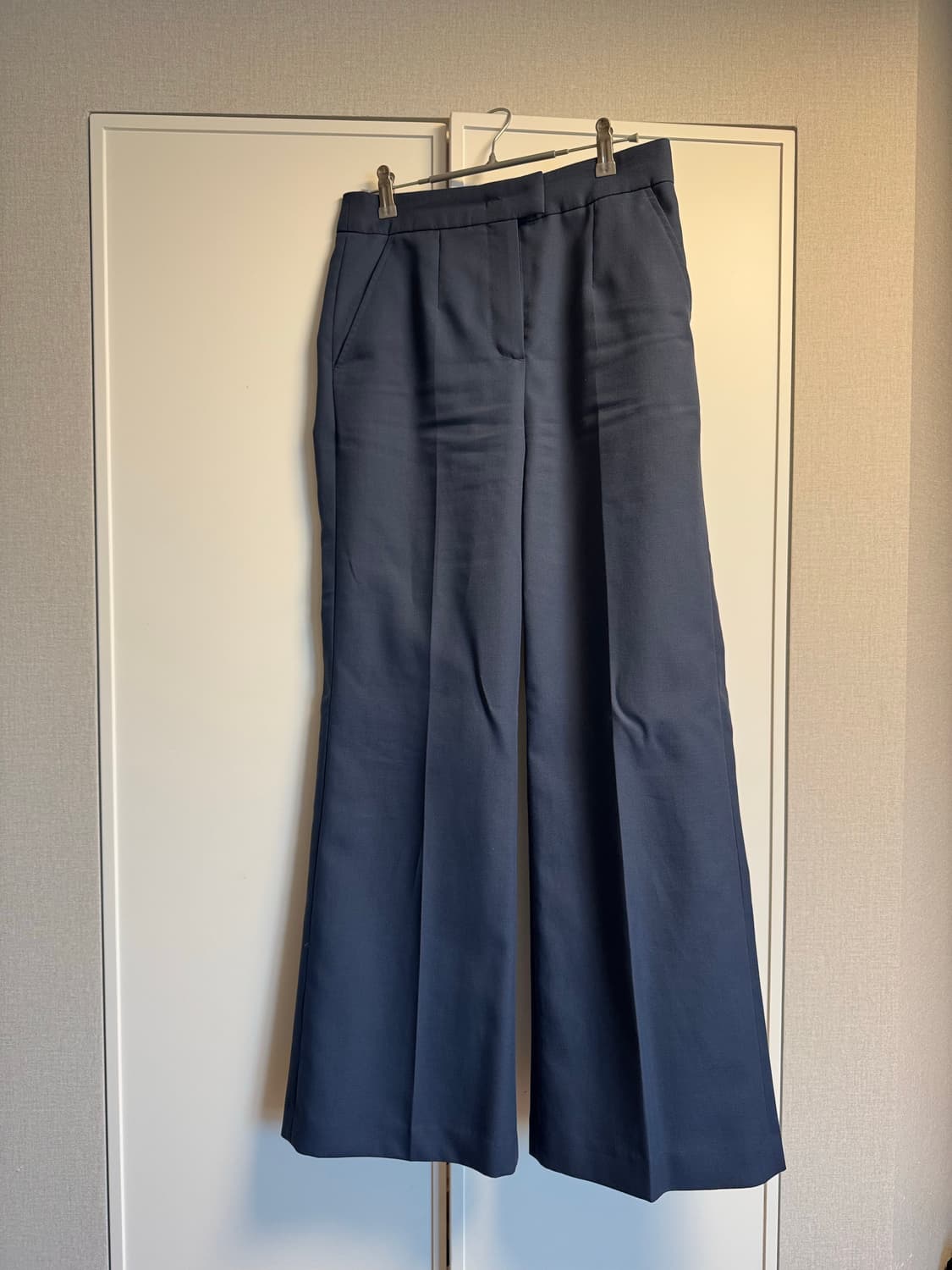 Recto 렉토 25ss 프렌치 플레어핏 팬츠 블루 상품이미지6