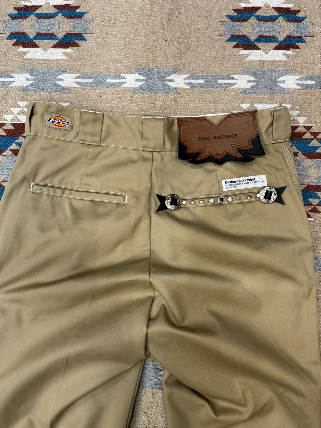 [46][M] 토가 아카이브 x 디키즈 플레어핏 팬츠 베이지 상품이미지2