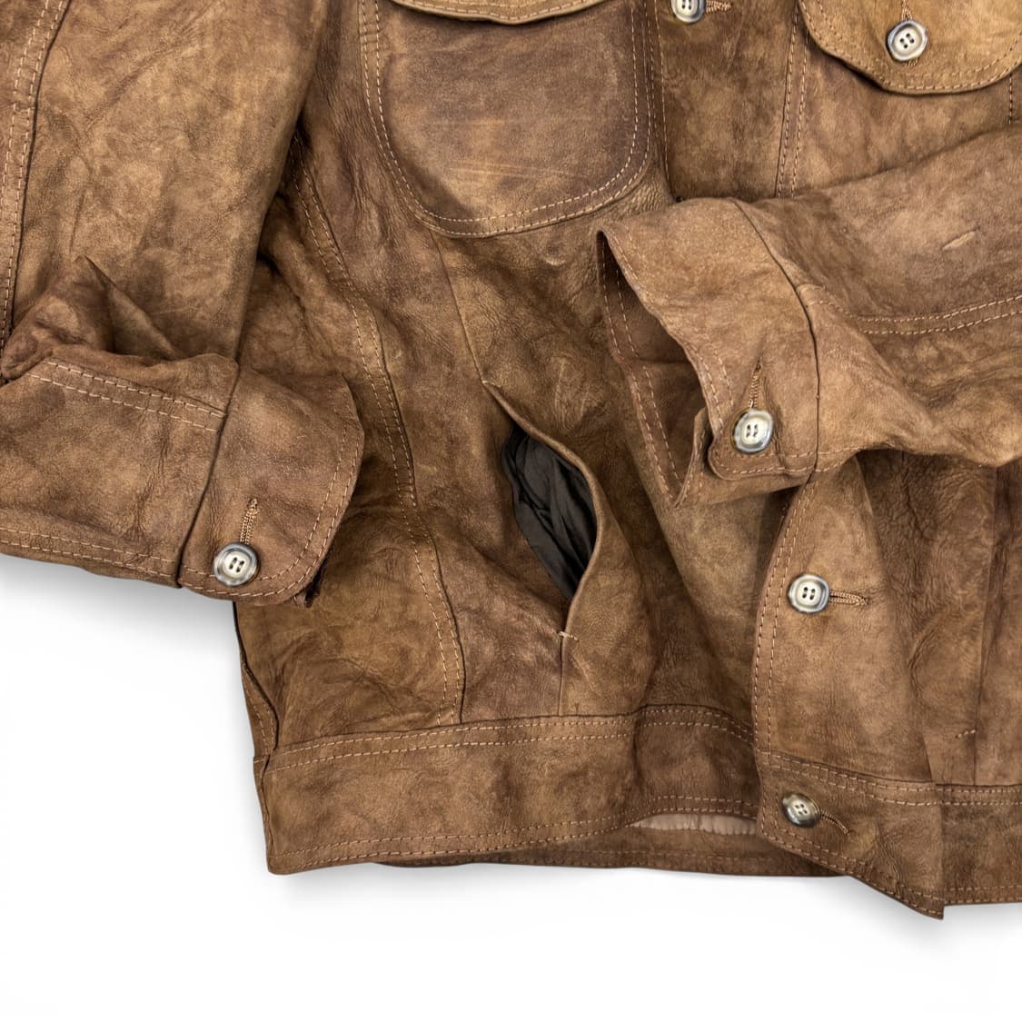 80's Echt Lammvelour 스웨이드 자켓 상품이미지5