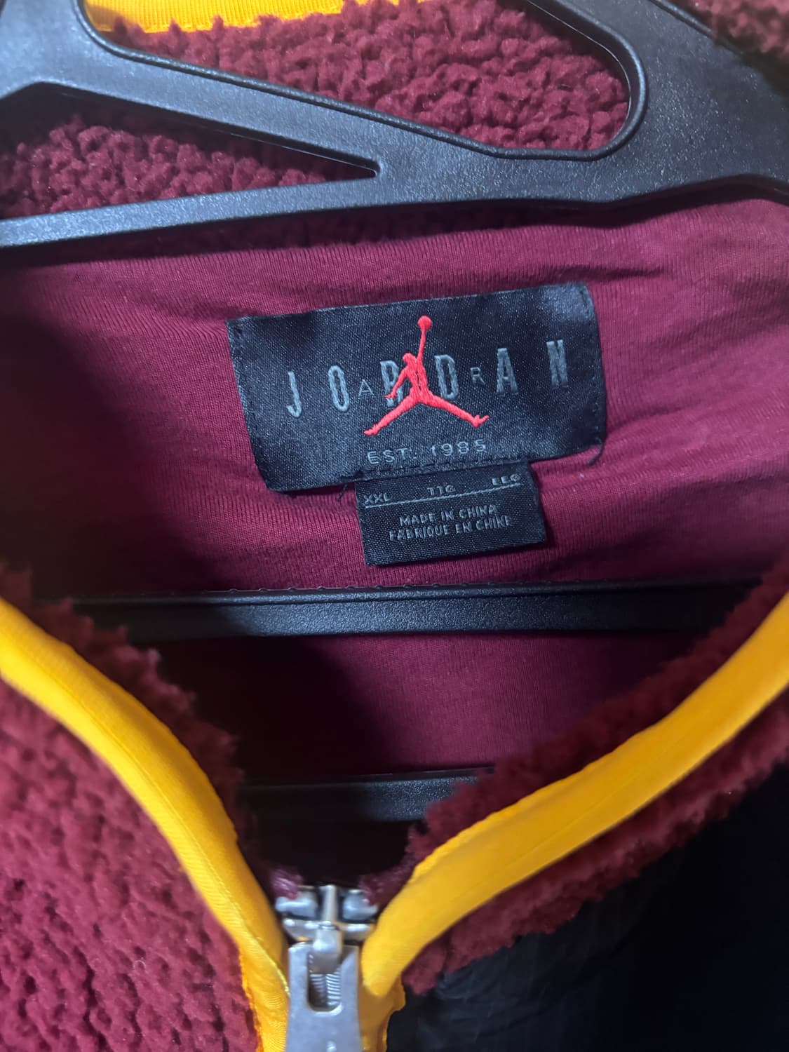 조던 플리스 집업 버건디 (후리스) 입니당 상품이미지2