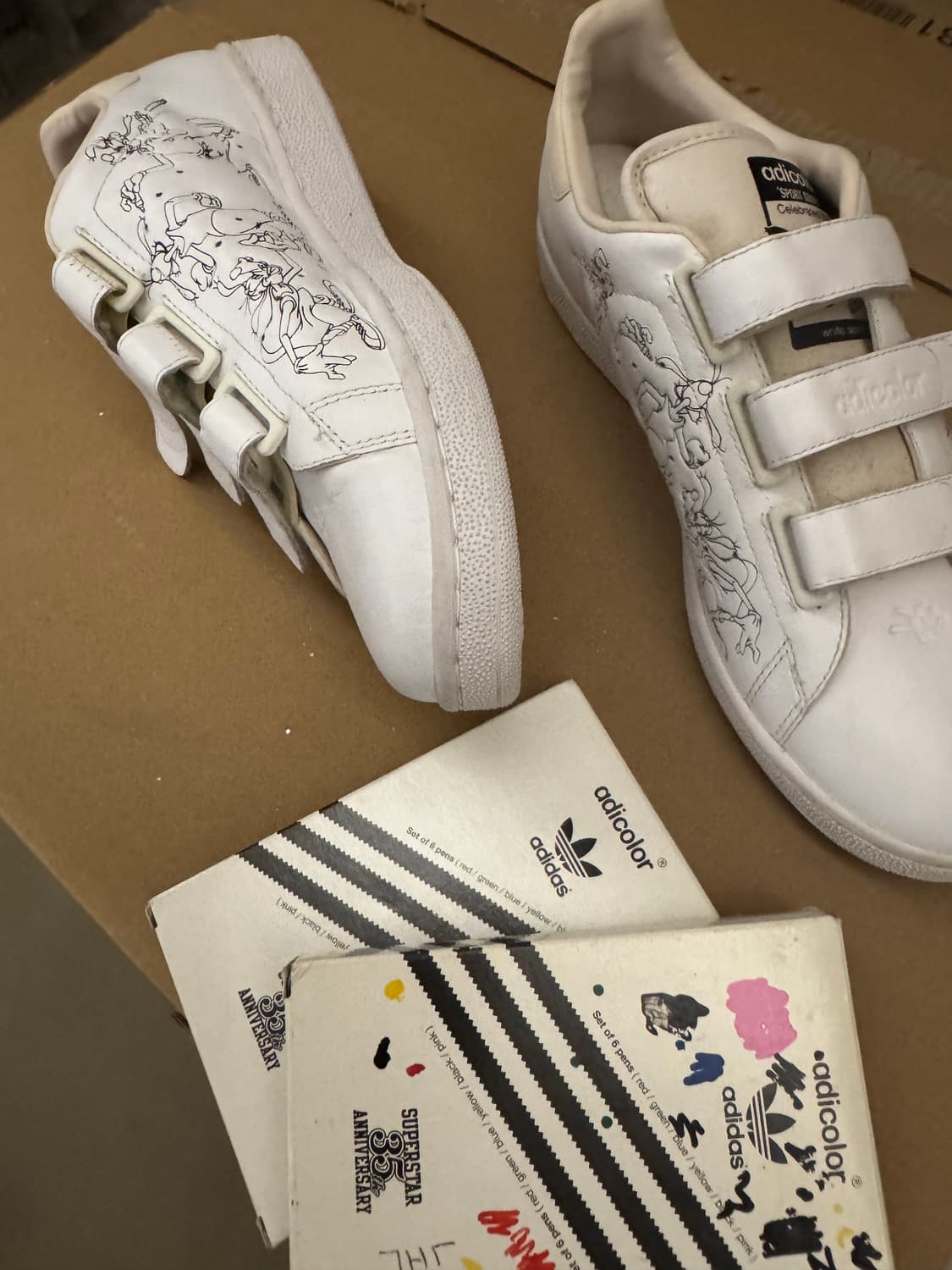 [270] 프랑스구매 아디다스 오리지널 아디컬러화이트 스탠스미스2 벨크로 상품이미지2