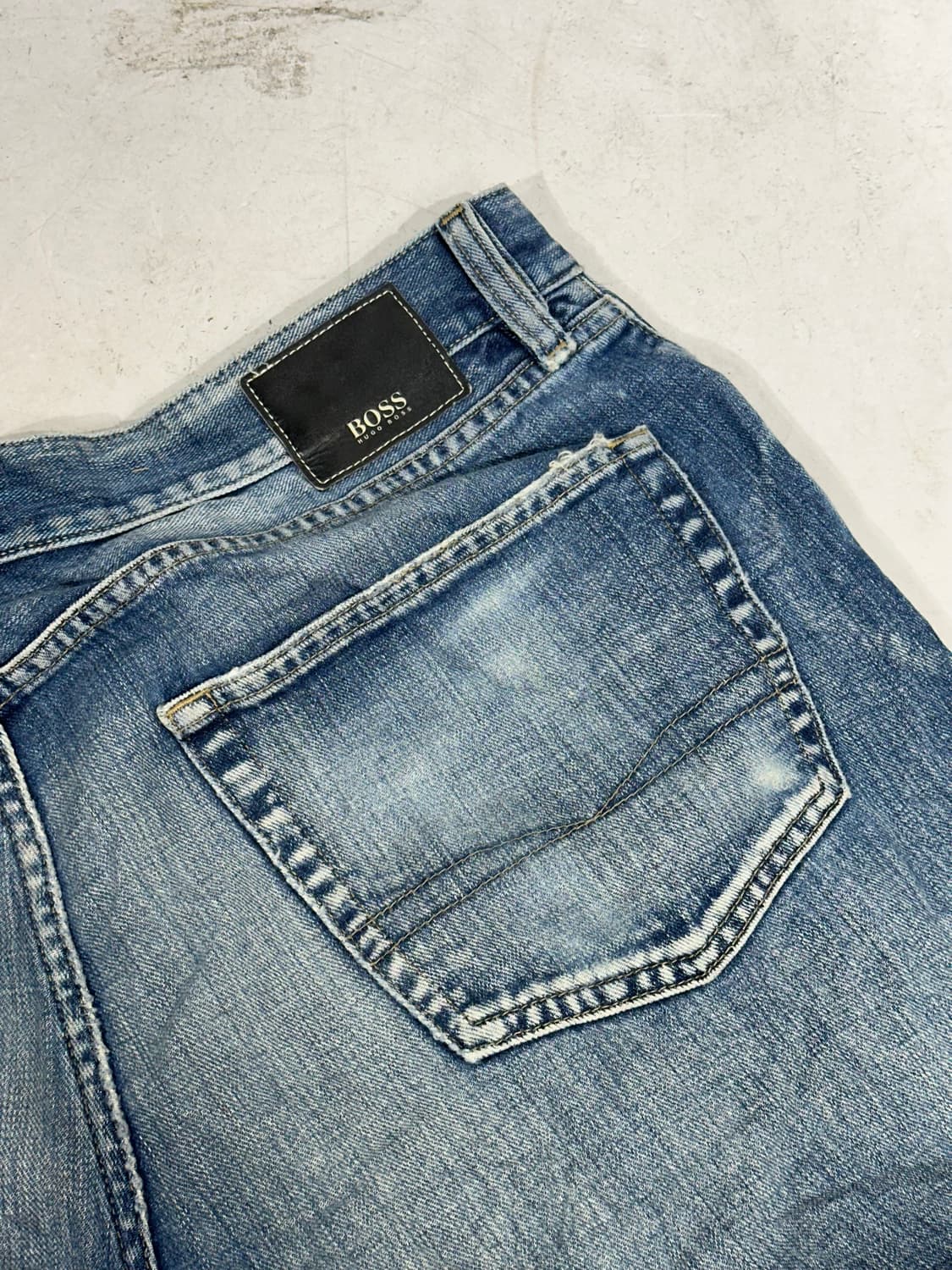 휴고 보스 중청 와이드 데님 팬츠  상품이미지6