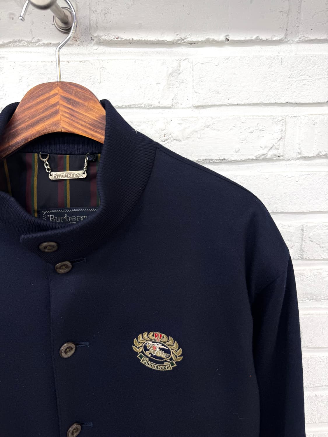 버버리 네이비 울 블루종 자켓 상품이미지4