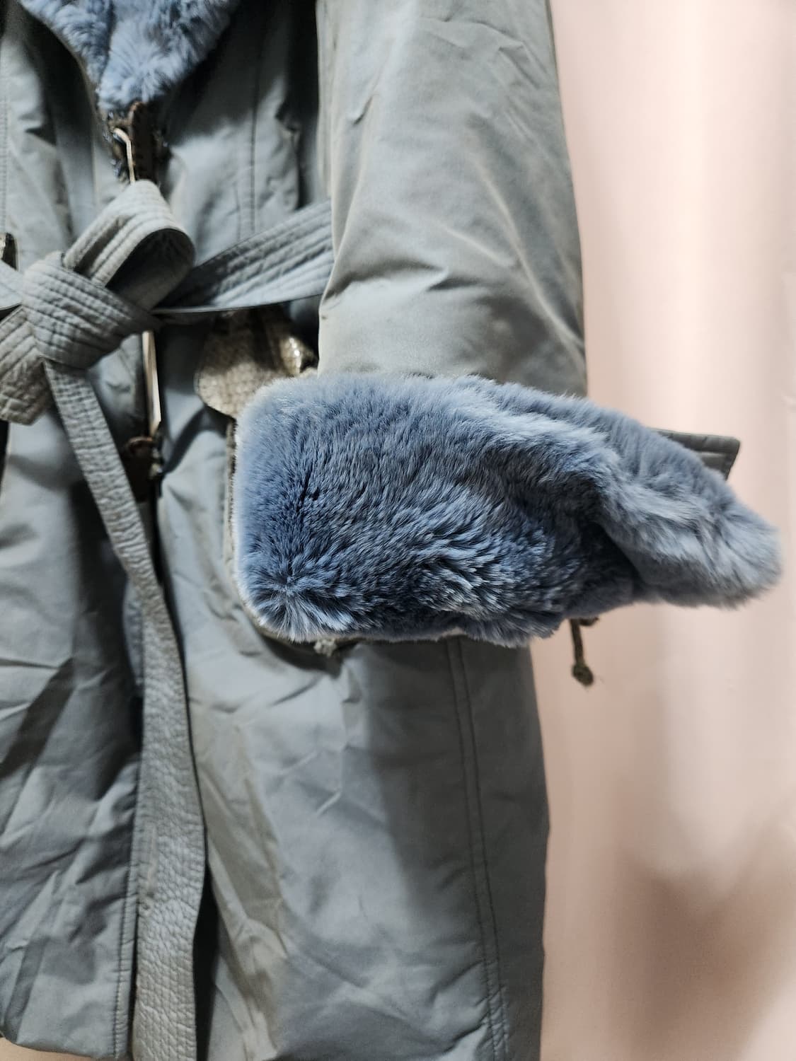 이태리원단FILLTHERM 손정환 토끼털퍼 패딩코트 상품이미지3