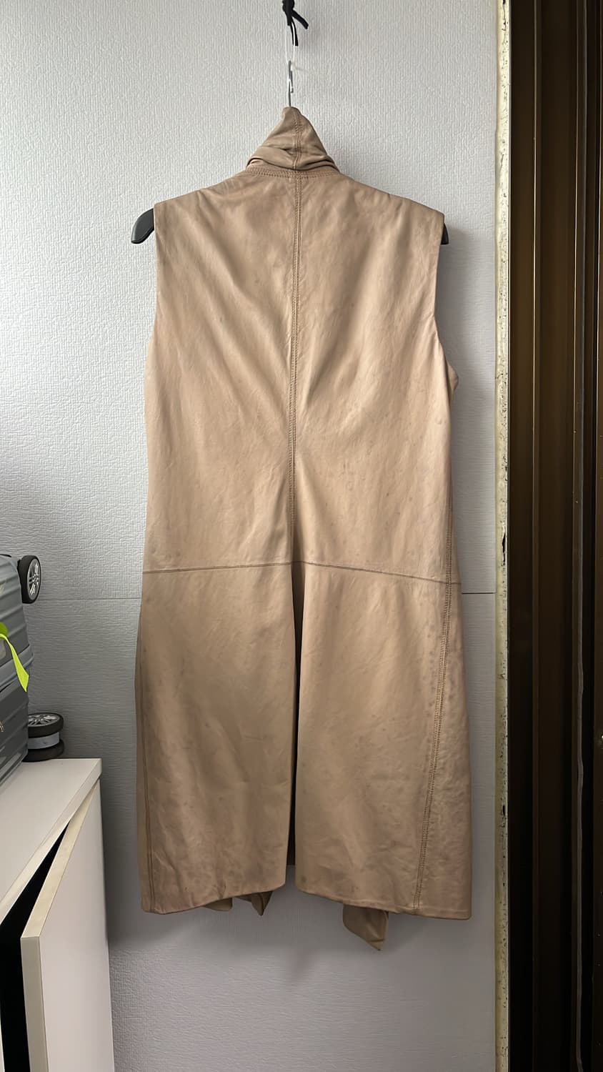 릭오웬스 하이넥 가죽 베스트 상품이미지2