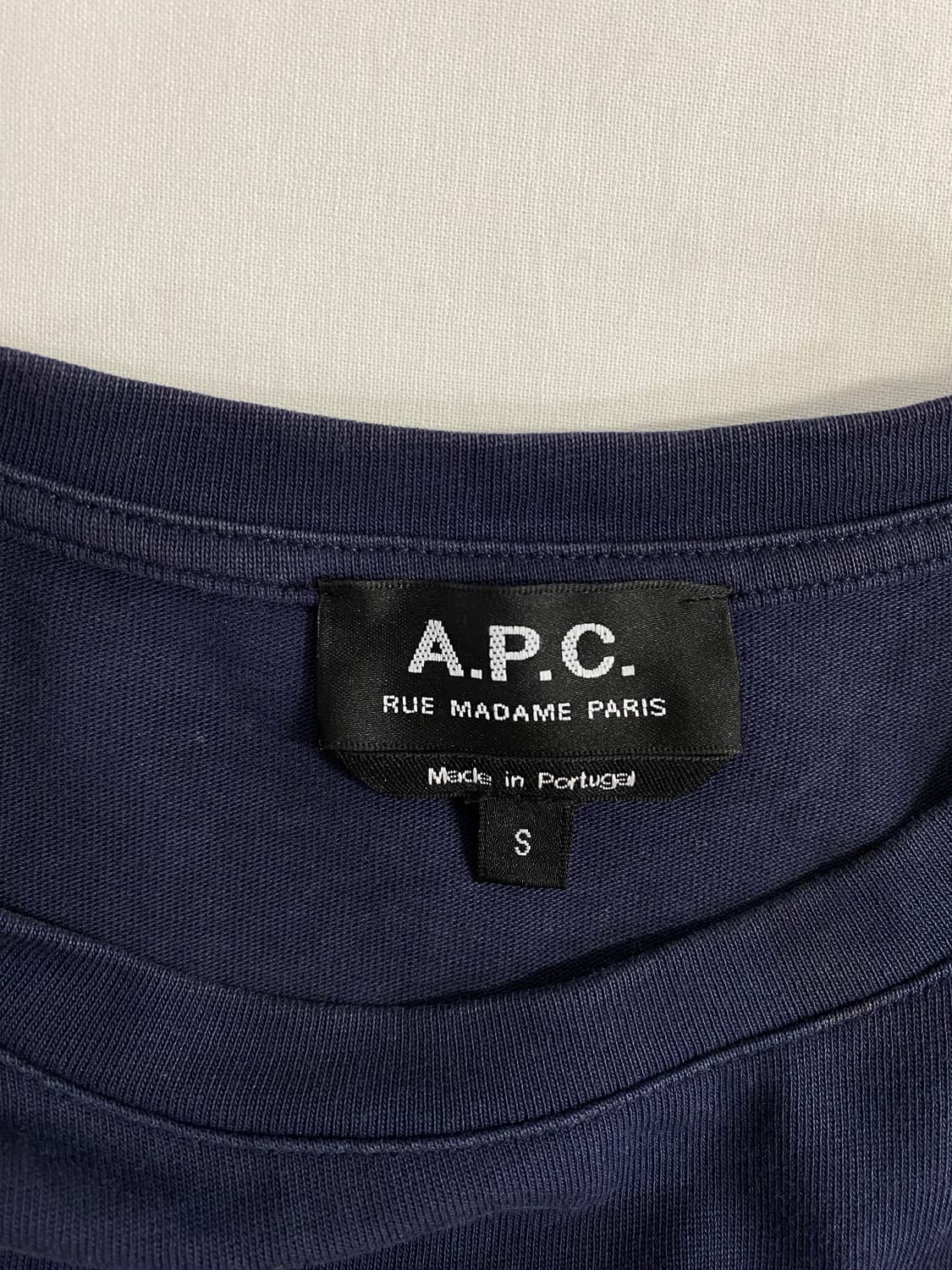 아페쎄 A.P.C 네이비 반팔 티셔츠 S <13> 상품이미지4