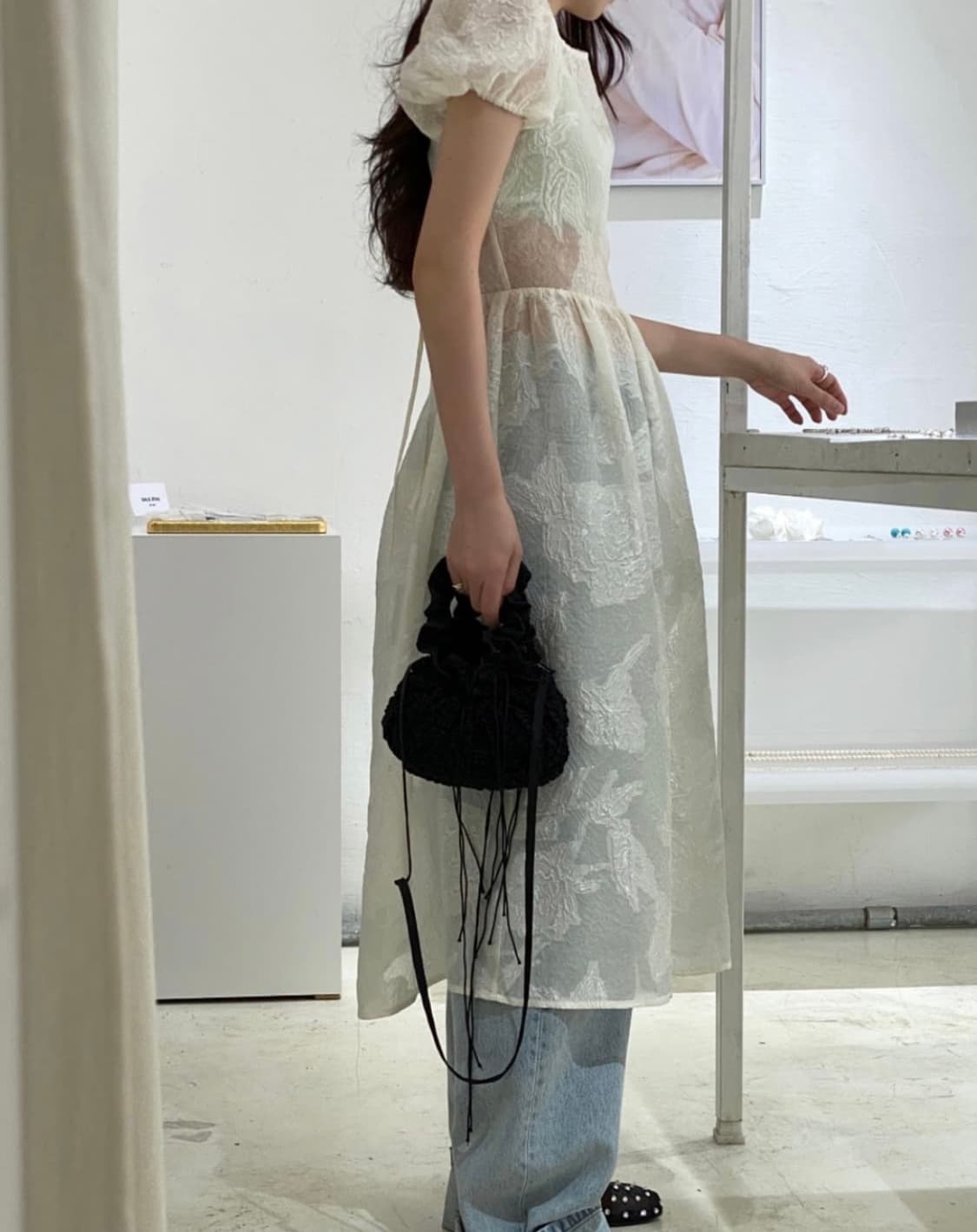 모어댄예스터데이 자가드원피스 상품이미지2