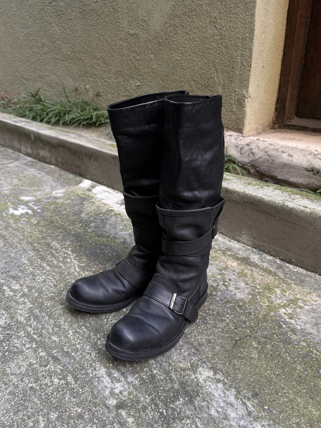 JPN 버클 레더 부츠 상품이미지1