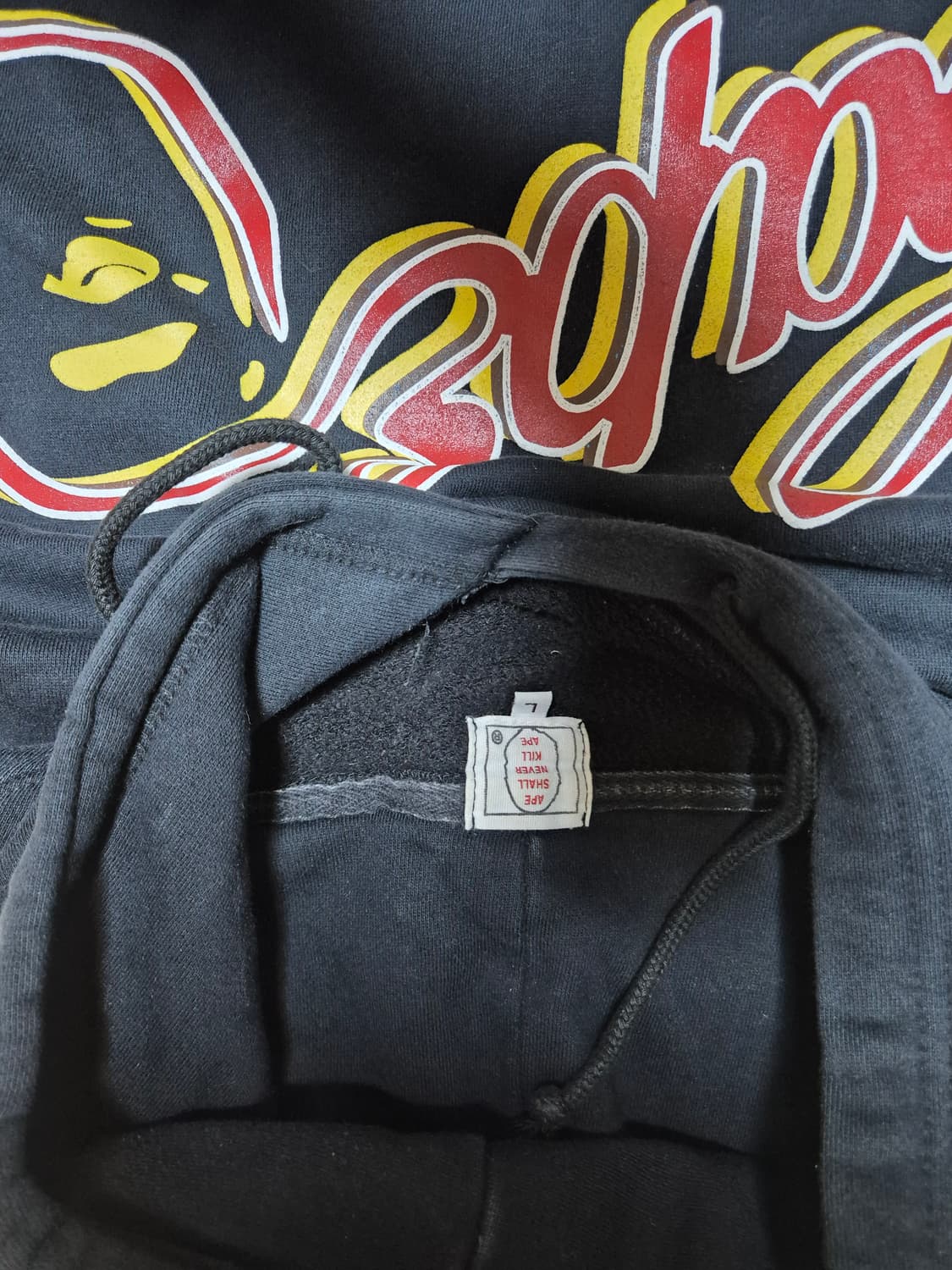 Bape hood sweat Navy L 상품이미지2