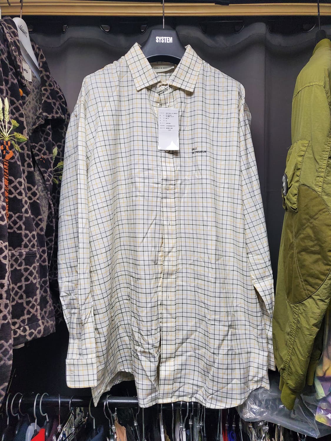 드롤드무슈 오버핏 체크셔츠 상품이미지2