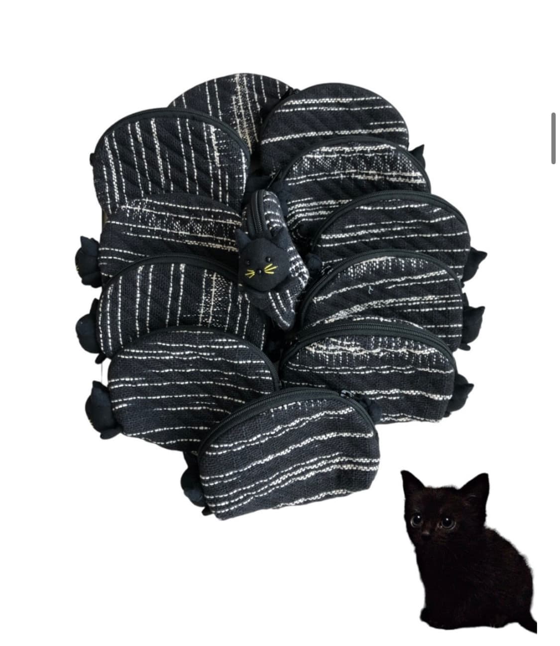 버니버로우 블랙 이즈 심플 고양이지갑 상품이미지2