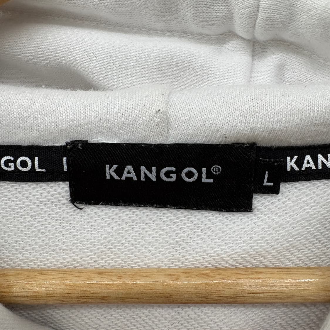 캉골 화이트 후드티 남L 상품이미지6