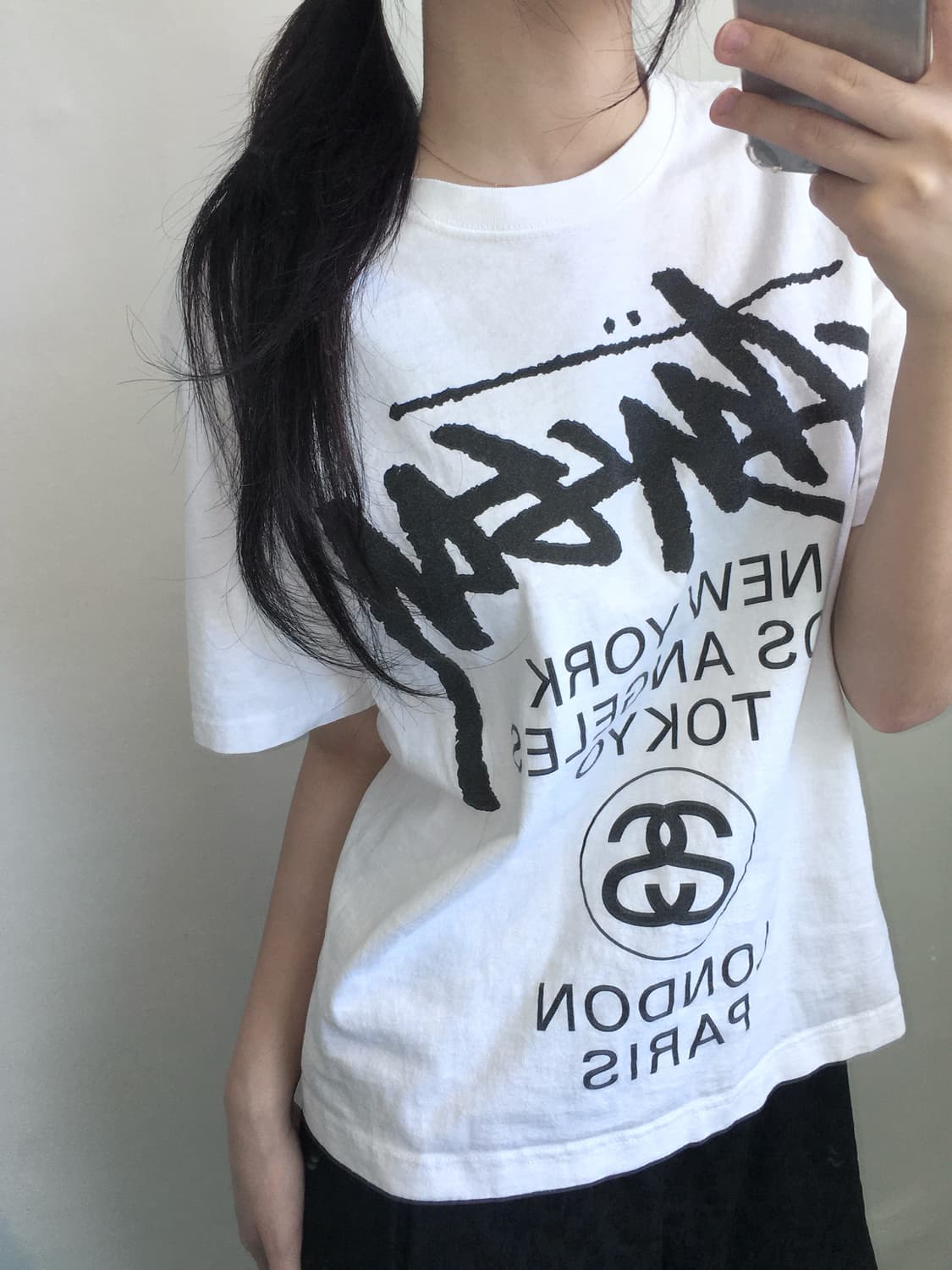 Stussy 스투시 월드투어 화이트 티셔츠  상품이미지2