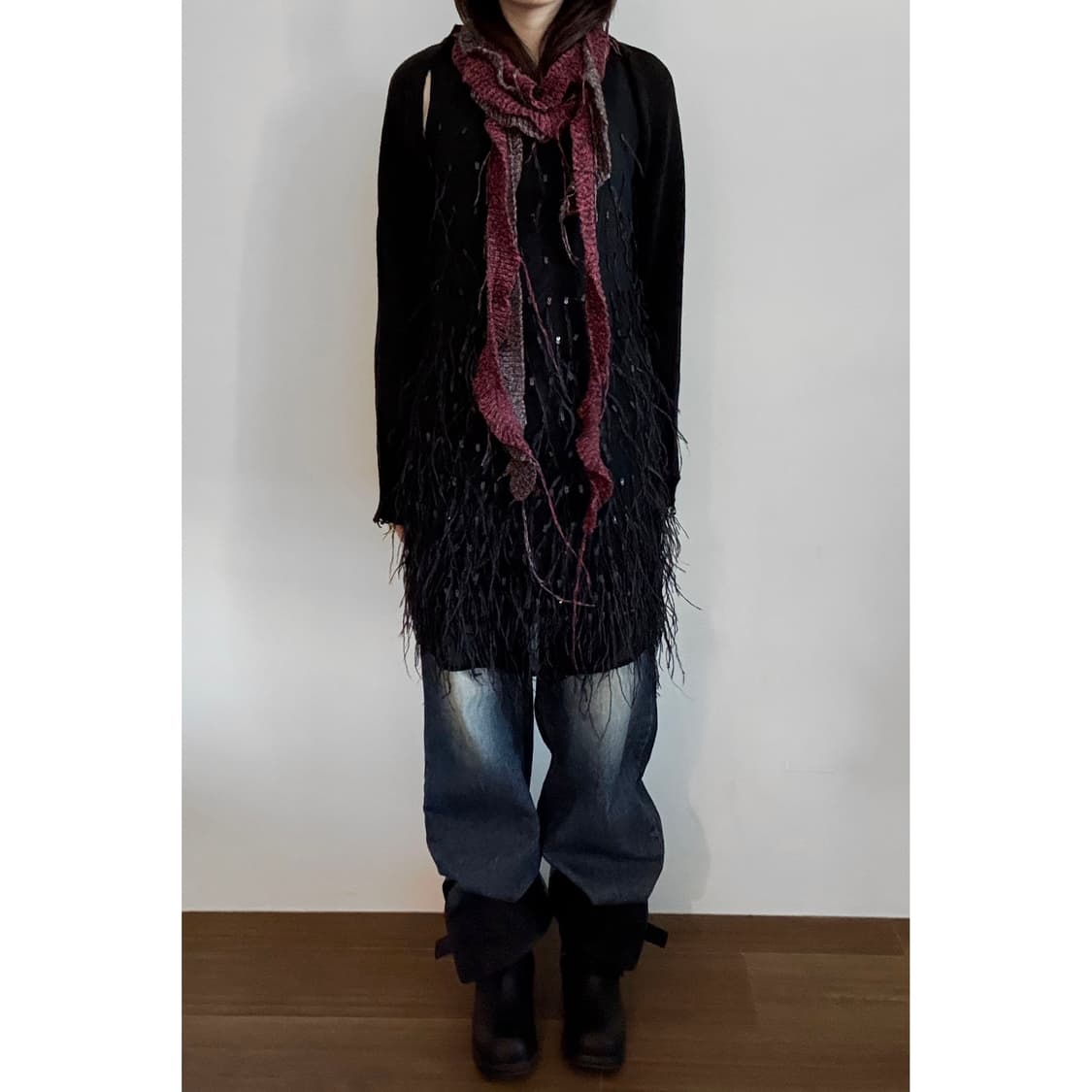 Talbots Feather-Trimmed Dress 상품이미지1