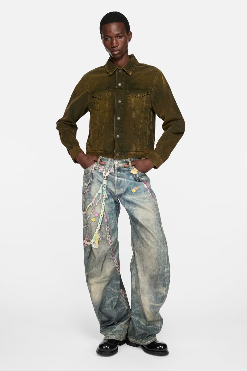 아크네 트롱프뢰유 loose fit 2006 denim jeans 상품이미지2