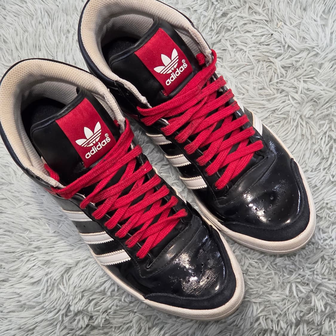 1a-28:아디다스 슬릭 시리즈 하이 블랙 레드 250mm 상품이미지5