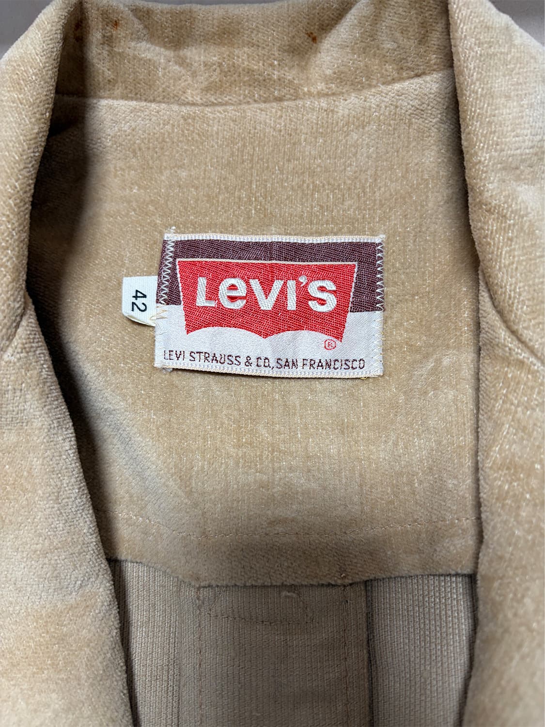 70s USA 리바이스 코듀로이 블레이저 자켓 상품이미지8