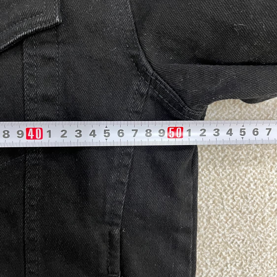 [XL] 자라 블랙 흑청 데님 청자켓 0115M1 상품이미지6