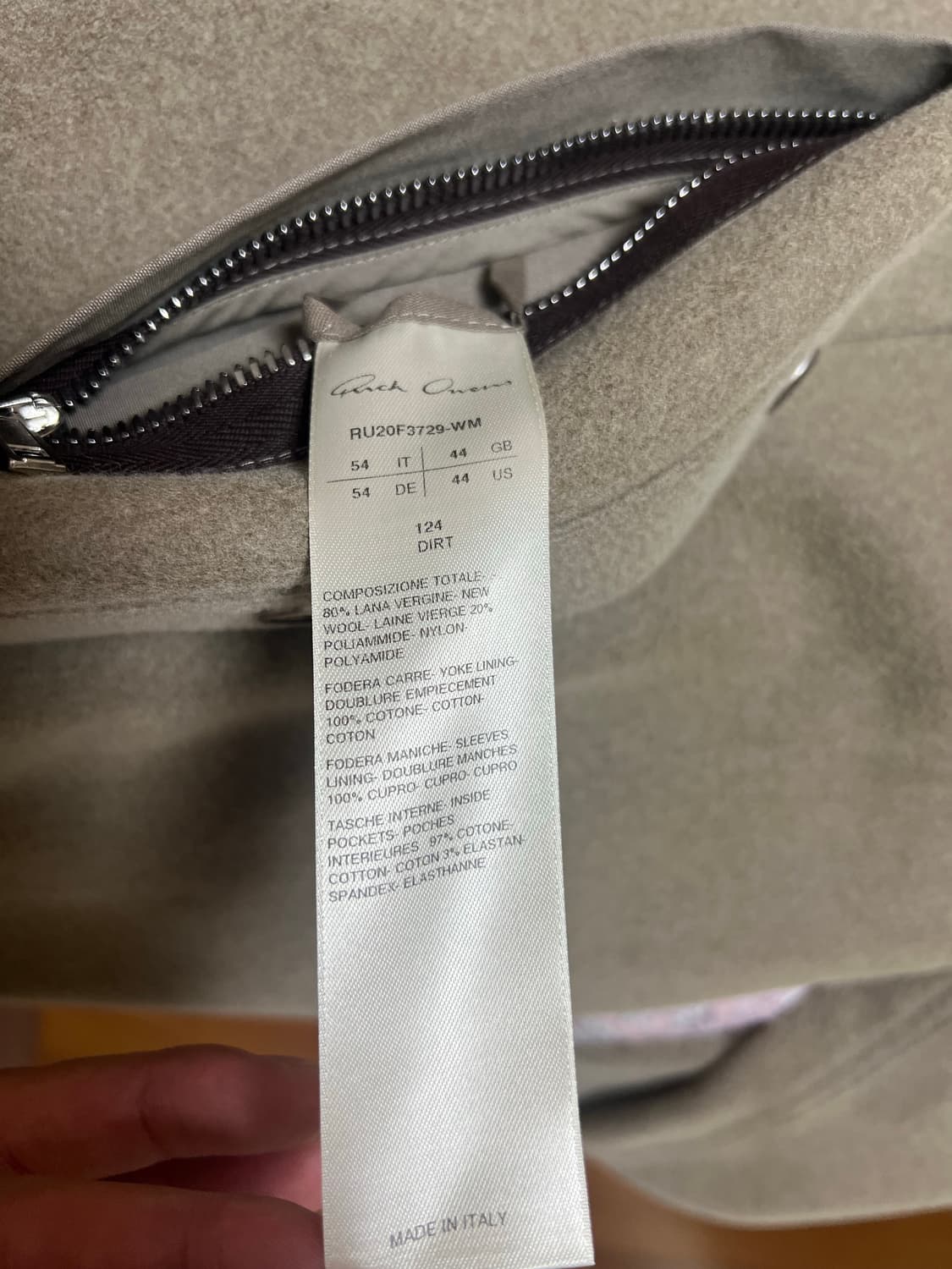 릭오웬스 Outhershirt 울 셔츠 54 상품이미지5