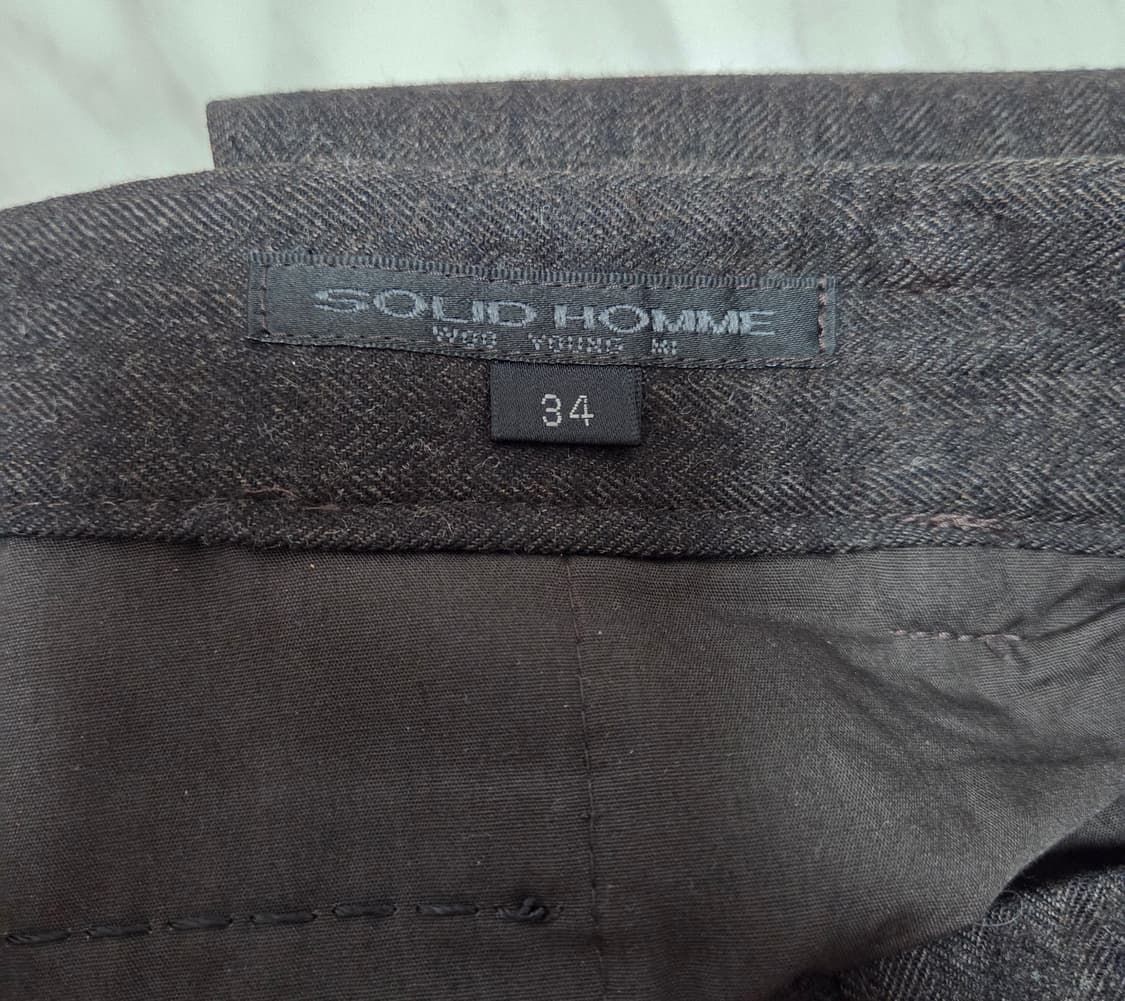 솔리드옴므 모직 슬랙스 상품이미지10