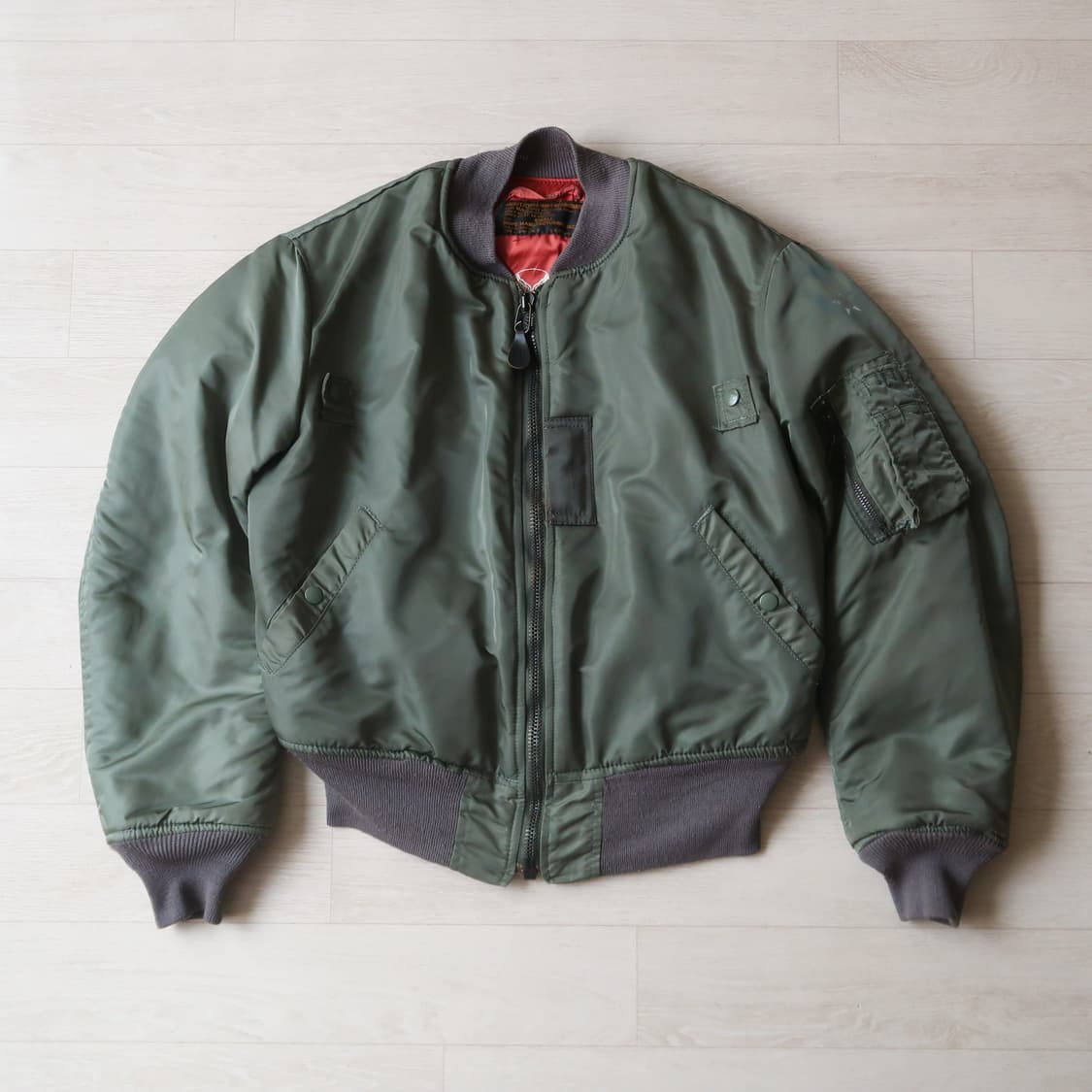 [Made in U.S.A] 빈티지 OG MA-1 울파일 자켓 상품이미지1