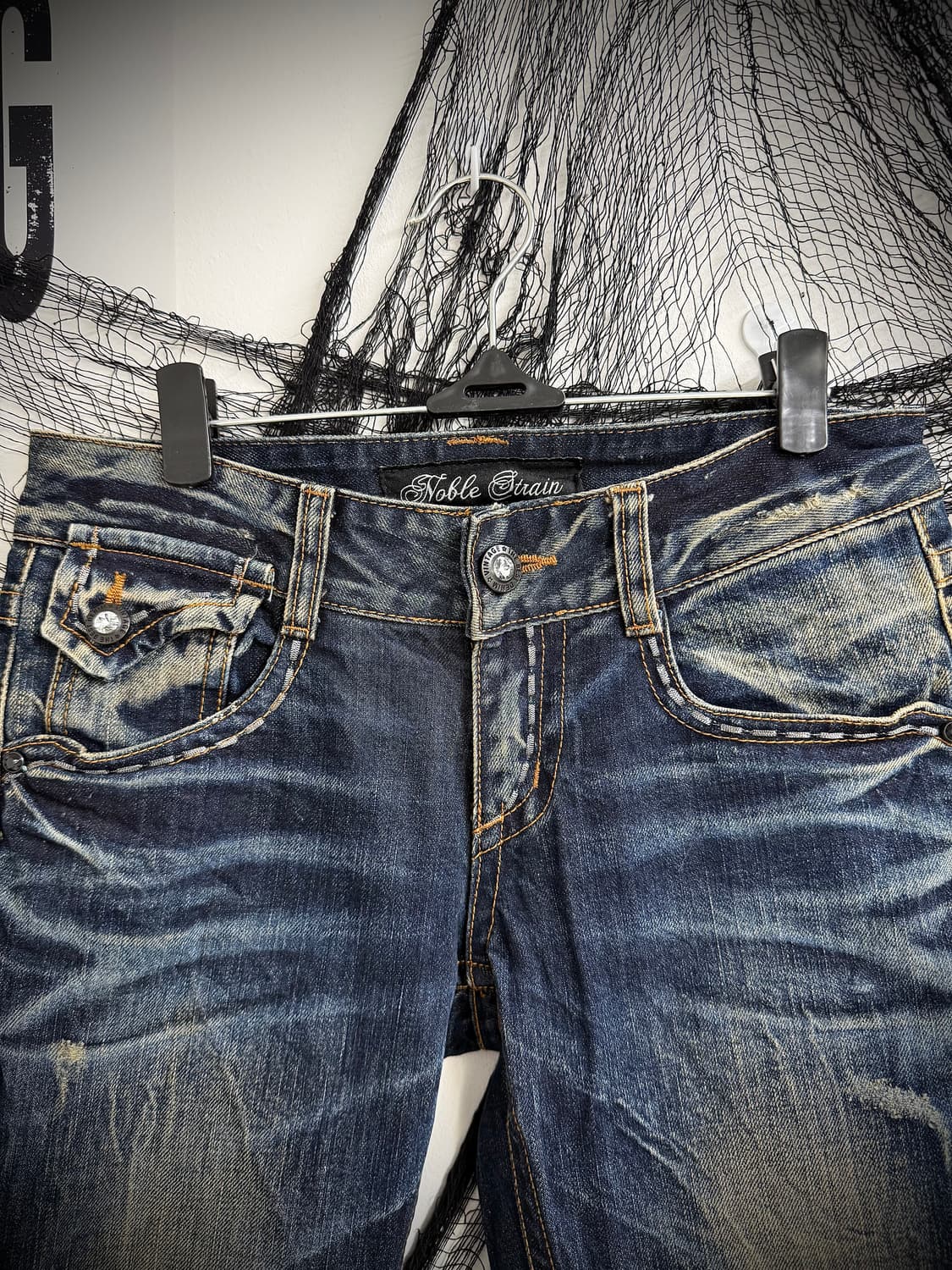 00s embroidery stitch bootscut jeans 상품이미지6