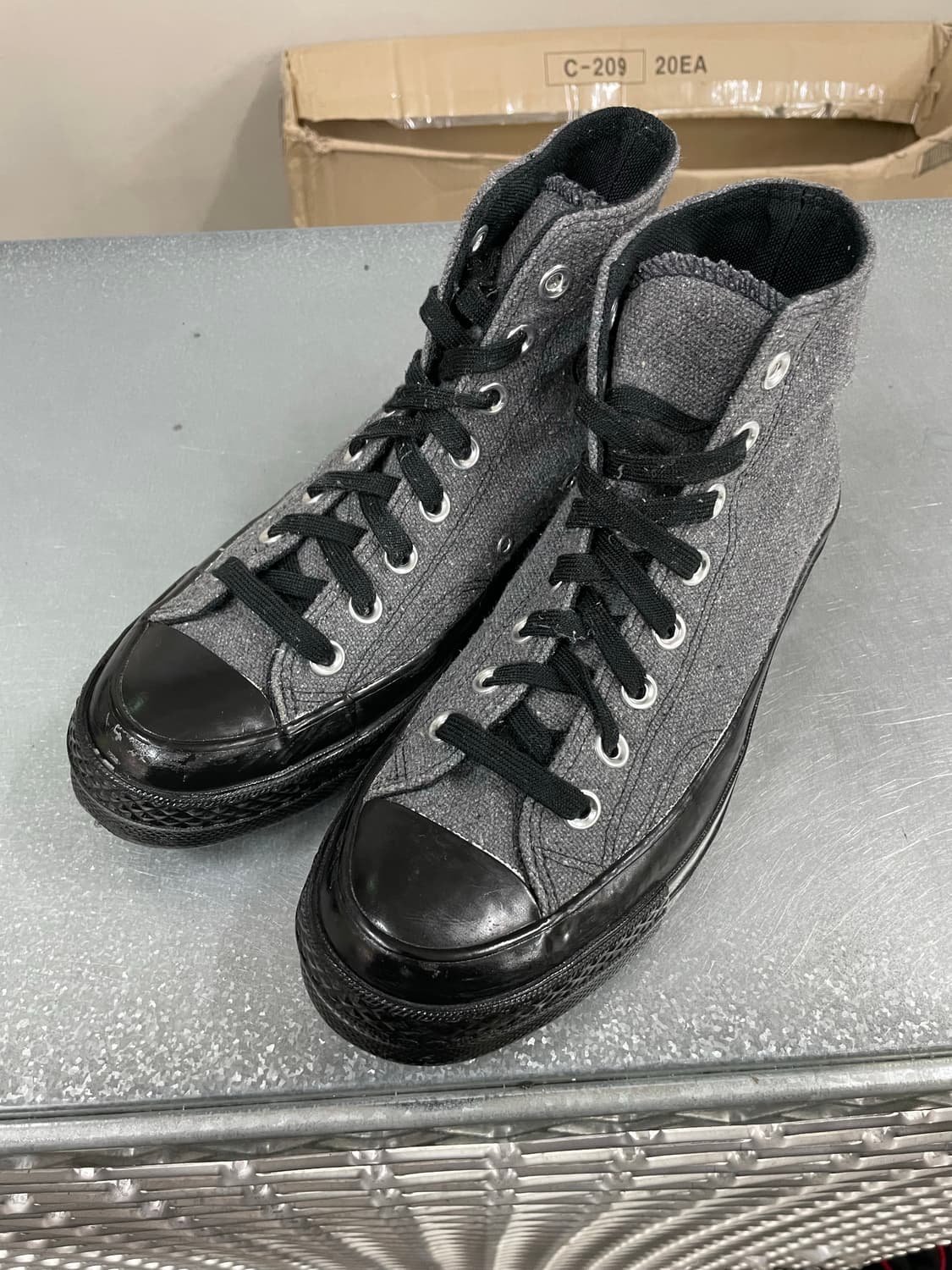 컨버스 척 70 하이 리뉴 코튼 블랙 250 상품이미지2