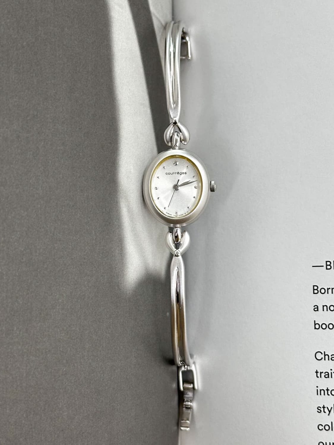 courreges / 꾸레쥬 실버 뱅글 시계  상품이미지2