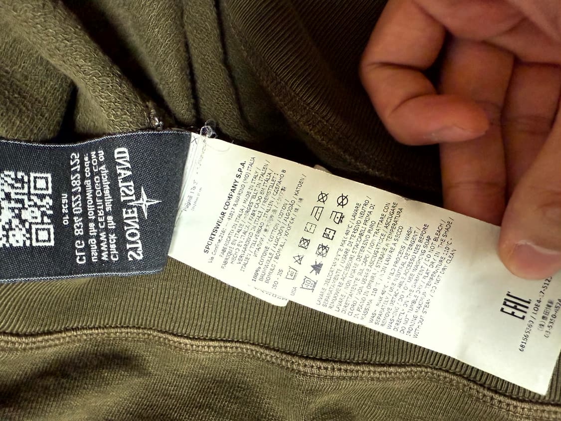 정품 스톤아일랜드 카키 맨투맨 상품이미지7