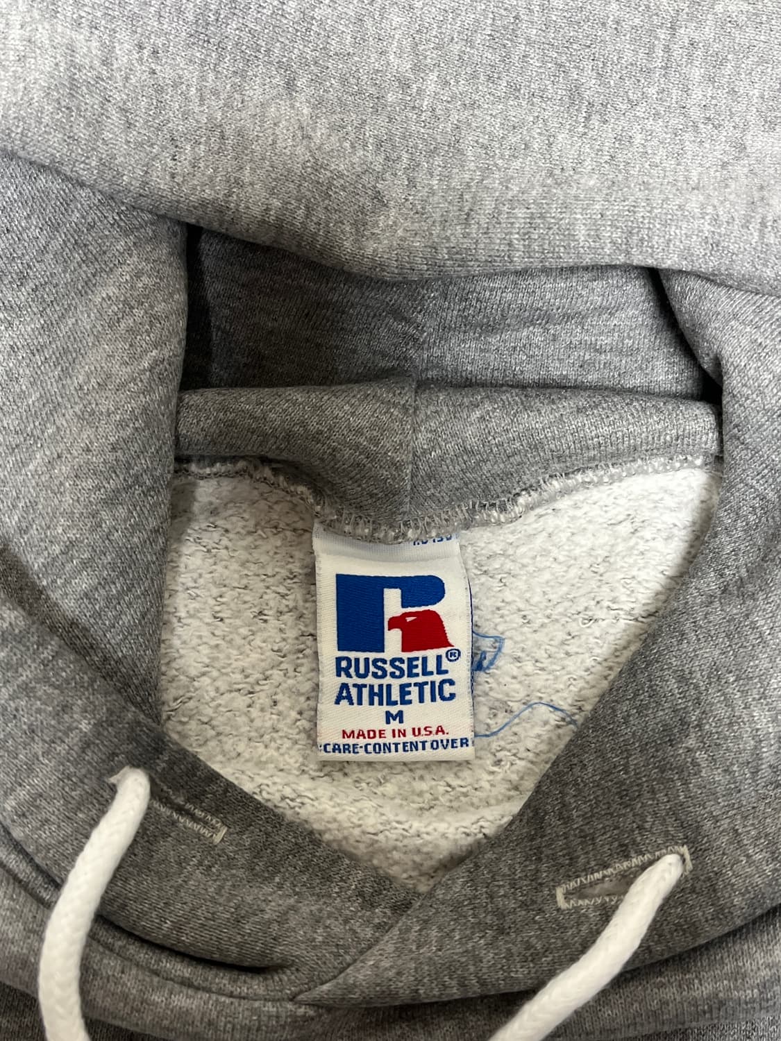 90s 러셀 후드티 그레이 M USA 상품이미지2