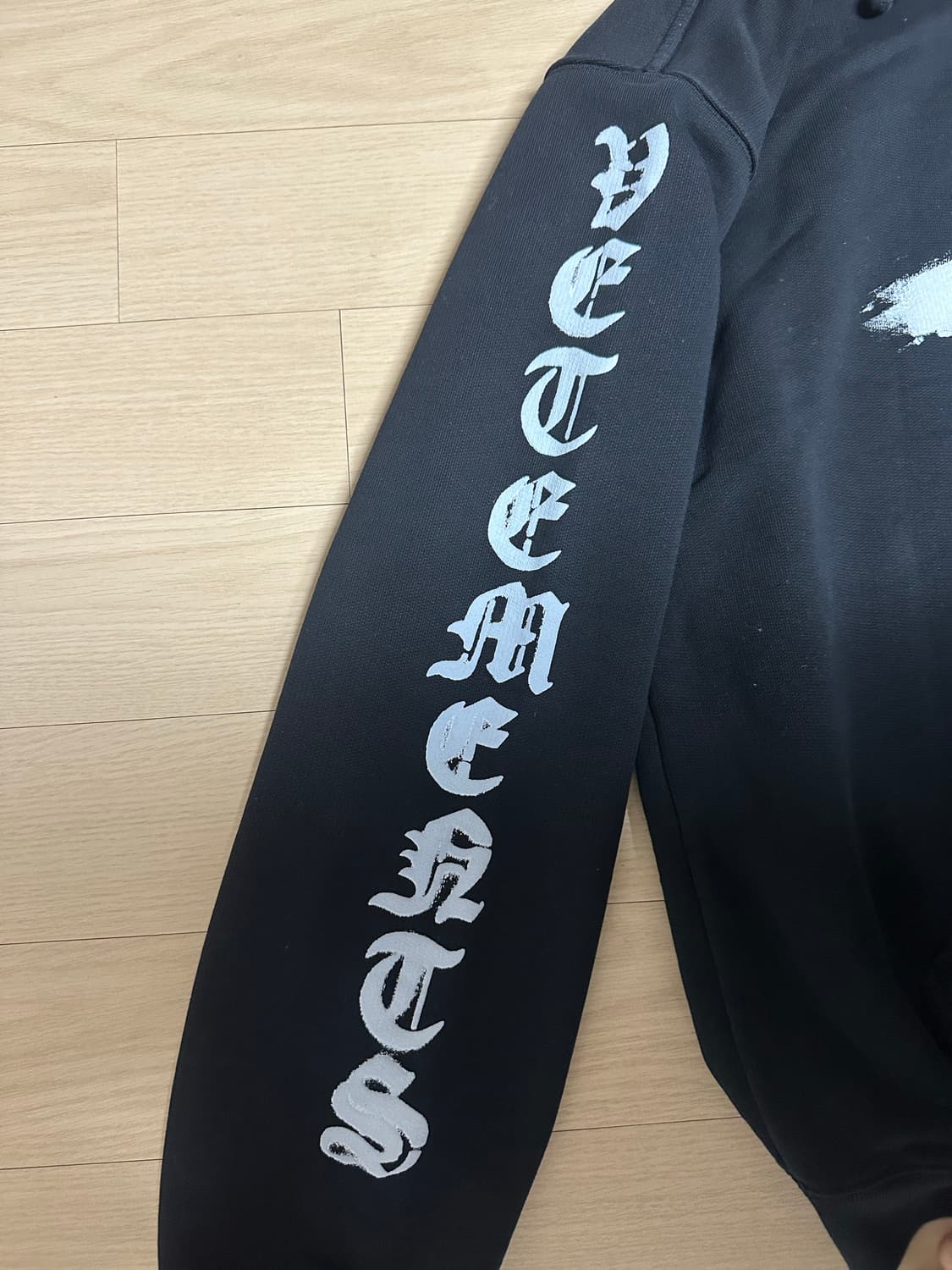 베트멍 아나키 후드 S 블랙 화이트 상품이미지3