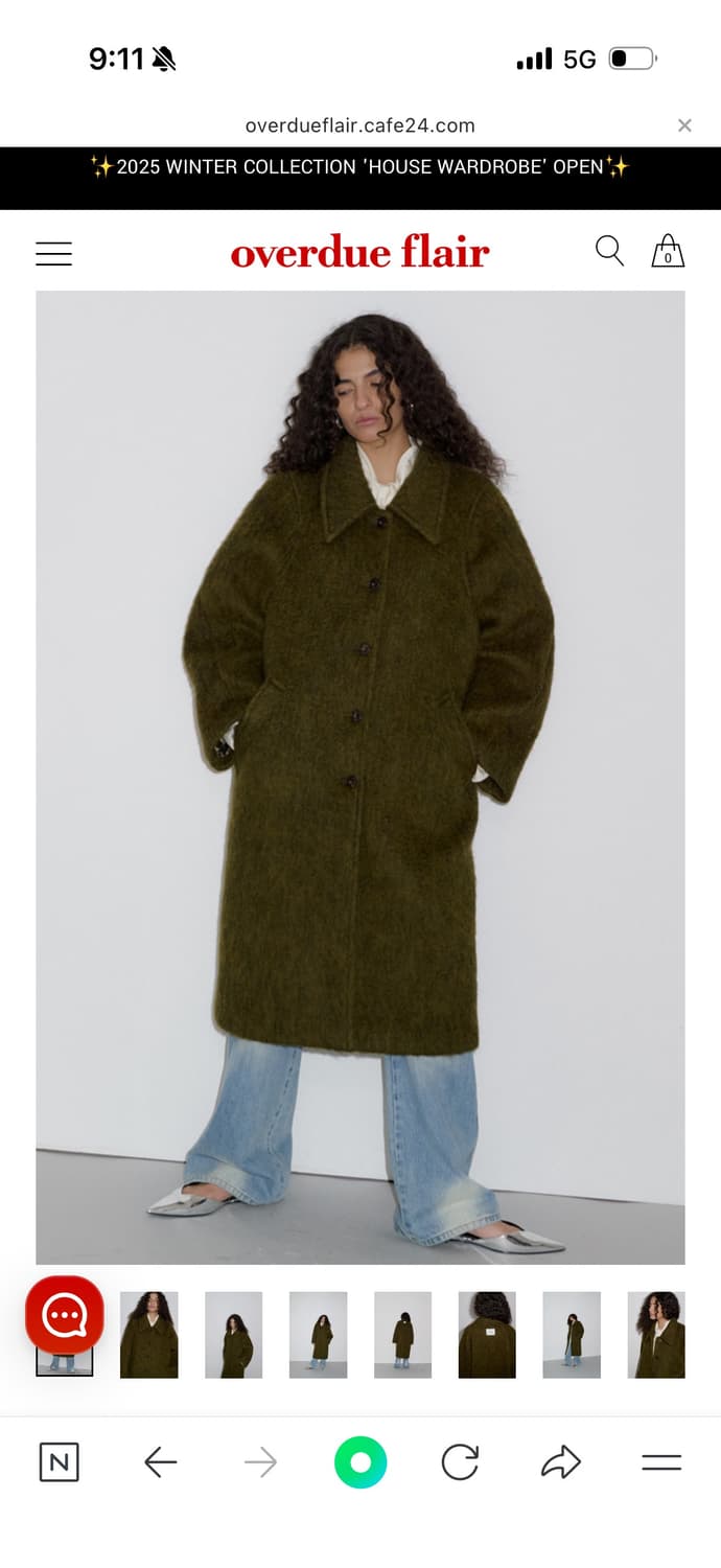 오버듀플레어 overdueflair 헤어리 발마칸 코트 상품이미지1