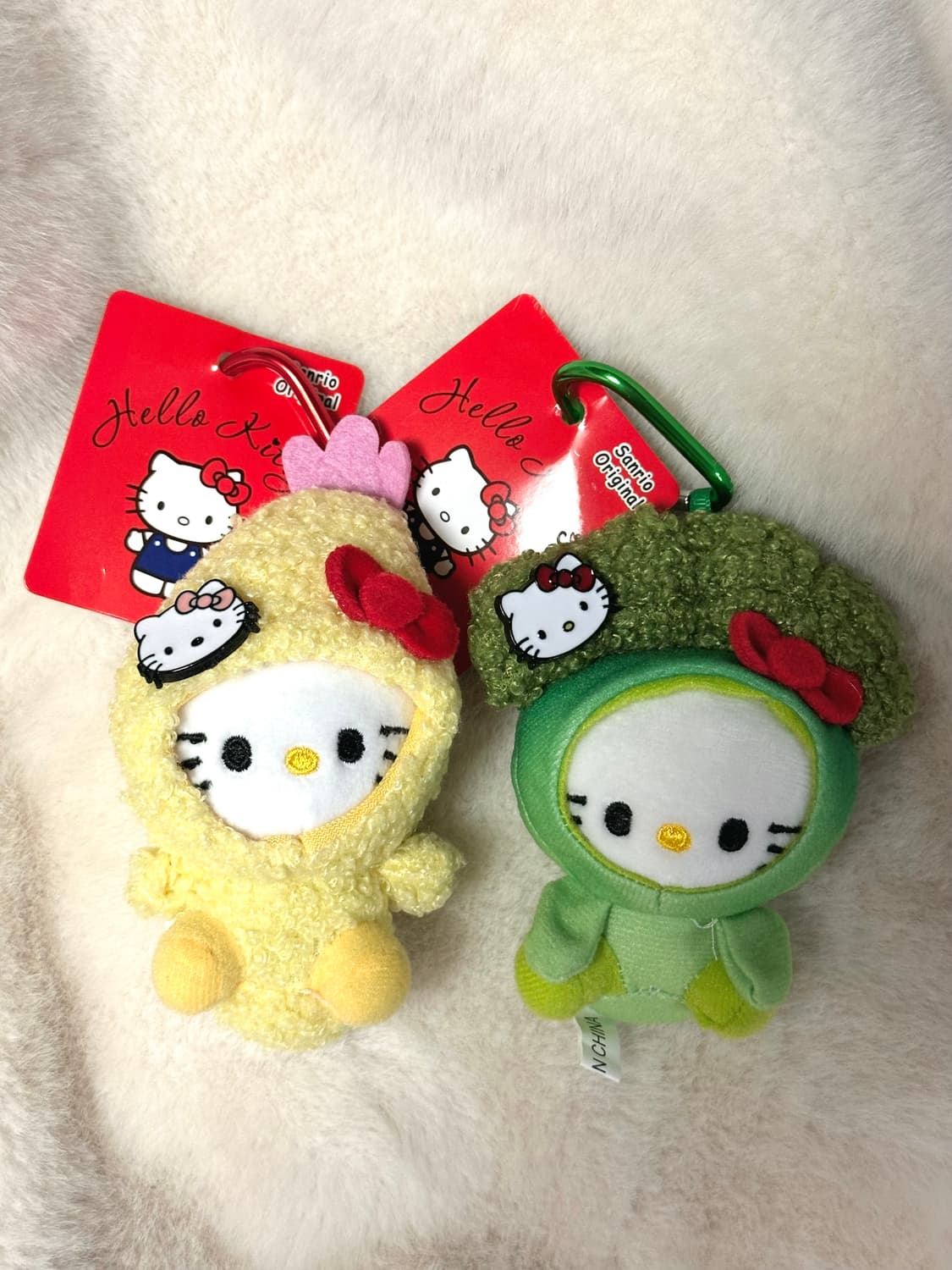 헬로키티 새우튀김 브로콜리 키링 상품이미지1