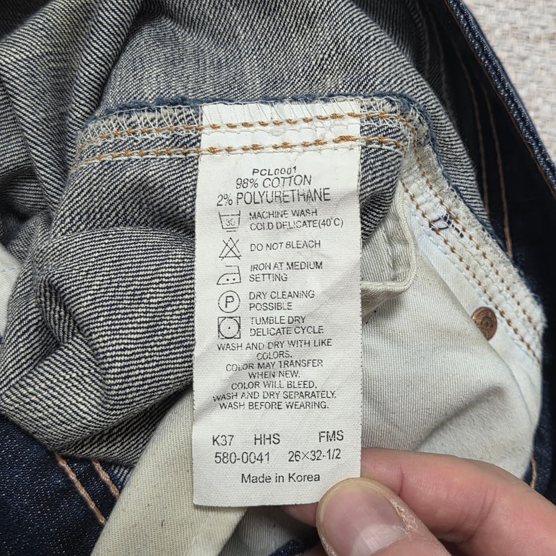 Levi's 리바이스 580 쁘띠앤  슬림 스키니 데님 팬츠  상품이미지4