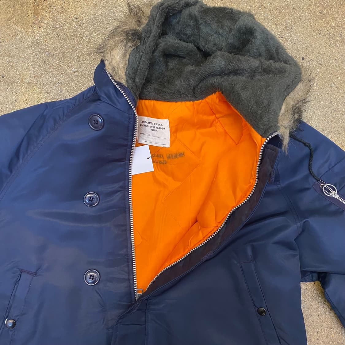 네이비 후드 퍼 야상 점퍼 n3b 상품이미지6