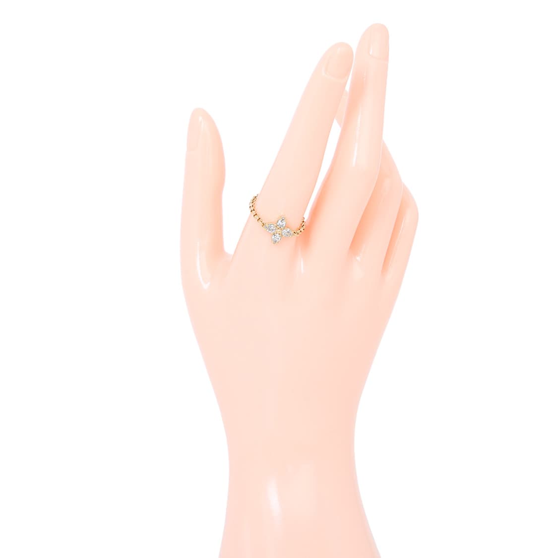 루이비통 레이디 LV 반지 플라워 큐빅 링 M1604S 18호 상품이미지5